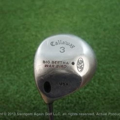 LH Callaway Big Bertha Warbird 3 Fairway Wood Regular Graphite 83966 Used Golf