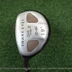 LH Snake Eyes Quick Strike II 19* Degree Stiff Flex Graphite Good 136452-a Used