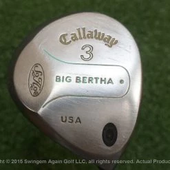 Ladies Callaway Big Bertha 3 Fairway Wood Graphite R137138 Used Golf