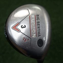 Callaway Big Bertha Fusion 15 Degree 3 Fairway Wood Regular Flex 229325 Used