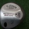 CALLAWAY GREAT BIG BERTHADEGREE 3 WOOD STIFF FLEX GRAPHITE 0648525 LEFTY LH