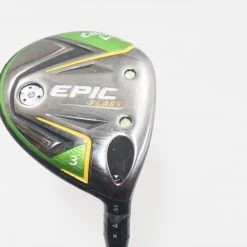 Callaway Epic Flash 15° 3 Fairway Wood Stiff Flex Stock Shaft 1008439 Good