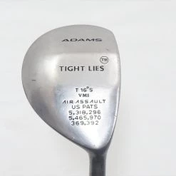 Adams Tight Lies 16° 3 Fairway Wood Stiff Flex Stock Shaft 1012179 Good